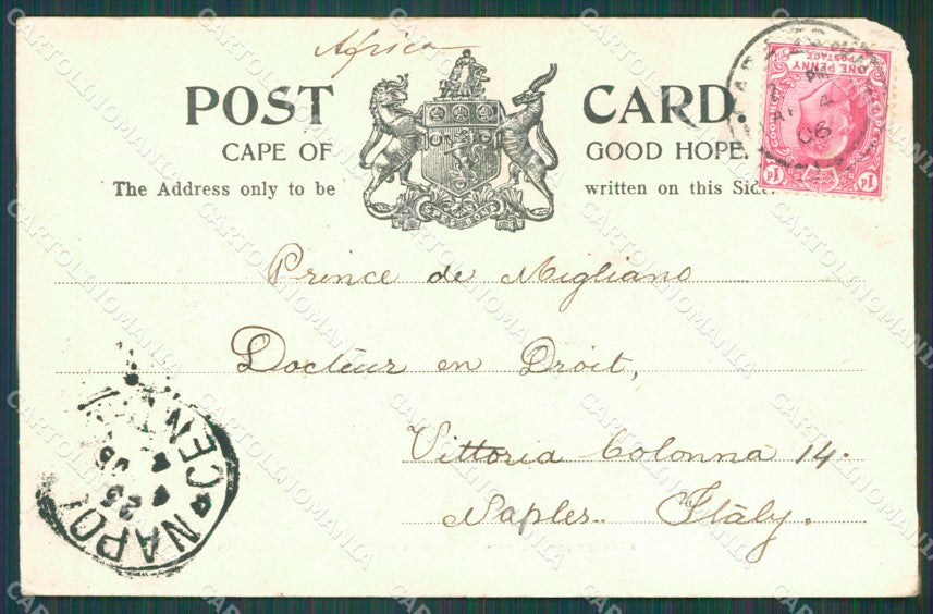 South Africa Cape Town Stamp postcard XC1269 – retro