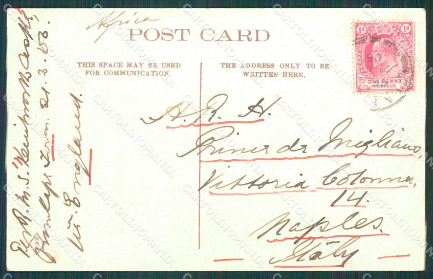 South Africa Cape Town Stamp postcard XC1271 – retro