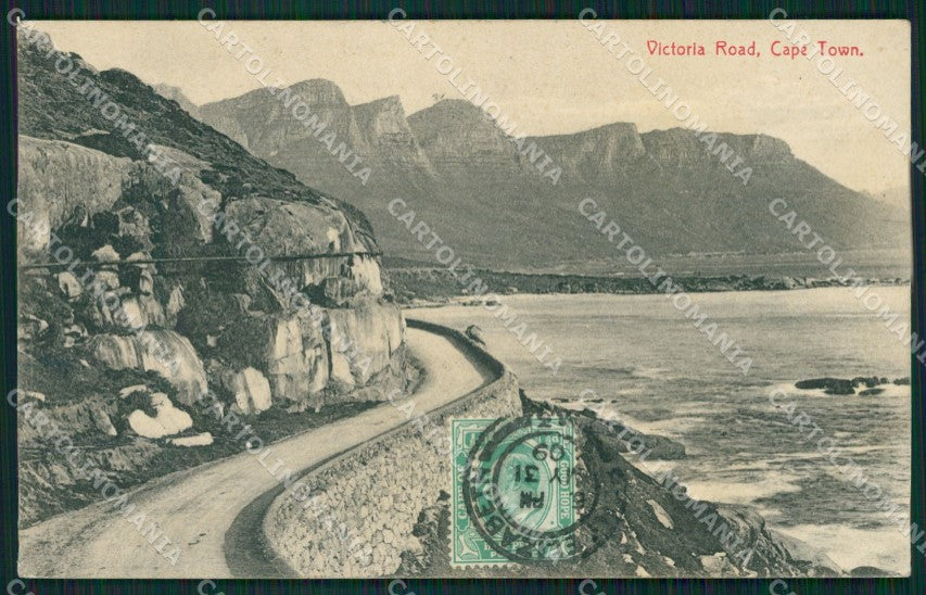 South Africa Cape Town Stamp CORNER CREASE postcard XC1274 – fronte