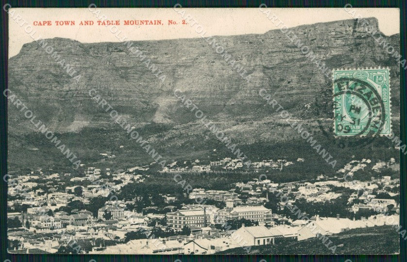 South Africa Cape Town Stamp CORNER CREASES postcard XC1275 – fronte