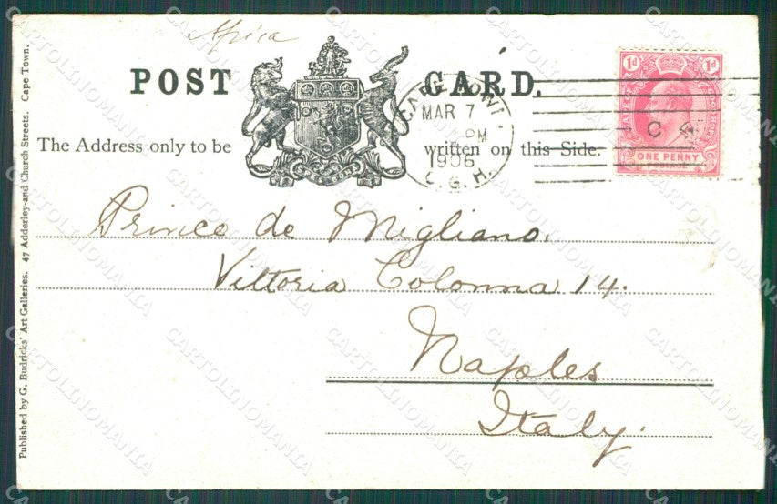 South Africa Johannesburg Stamp postcard XC1281 – retro