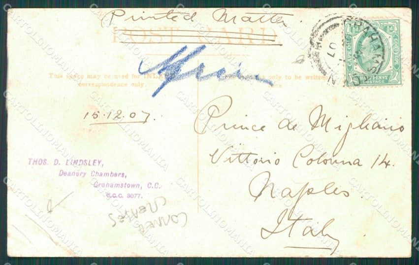 South Africa Johannesburg Stamp CORNER CREASES postcard XC1282 – retro