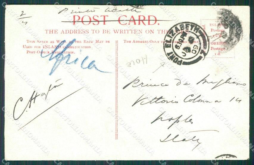 South Africa Johannesburg Stamp HOLE postcard XC1284 – retro