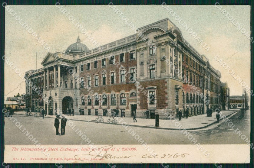 South Africa Johannesburg Stamp CREASED RESTORED postcard XC1286 – fronte