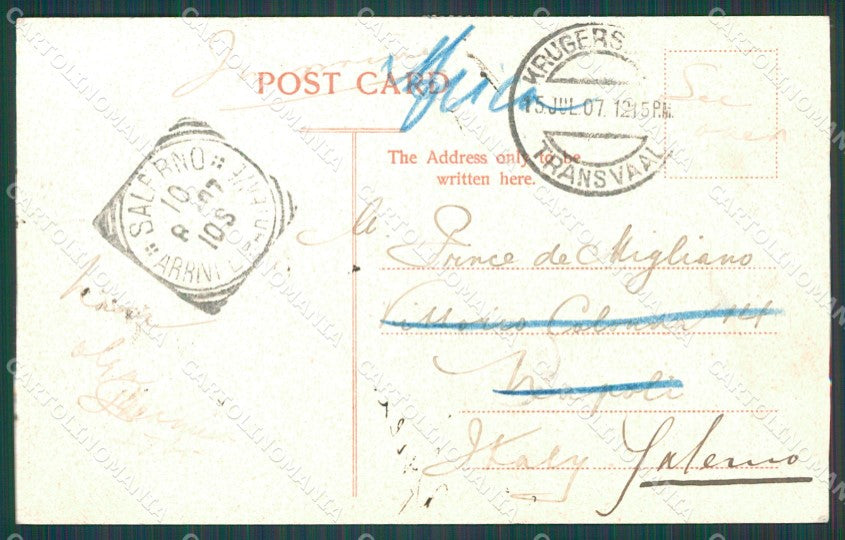 South Africa Johannesburg Stamp postcard XC1287 – retro