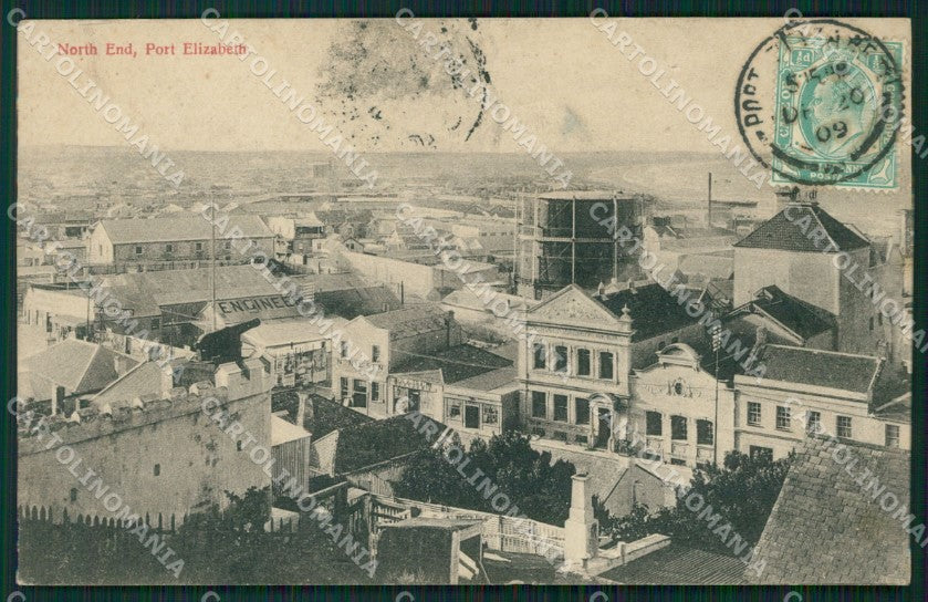 South Africa Port Elizabeth Stamp CORNER CREASE postcard XC1288 – fronte