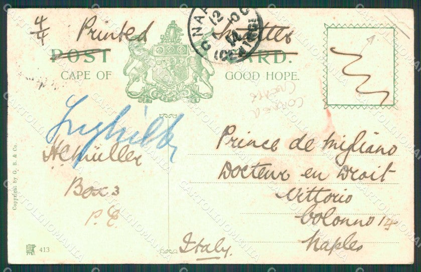 South Africa Port Elizabeth Stamp CORNER CREASE postcard XC1288 – retro