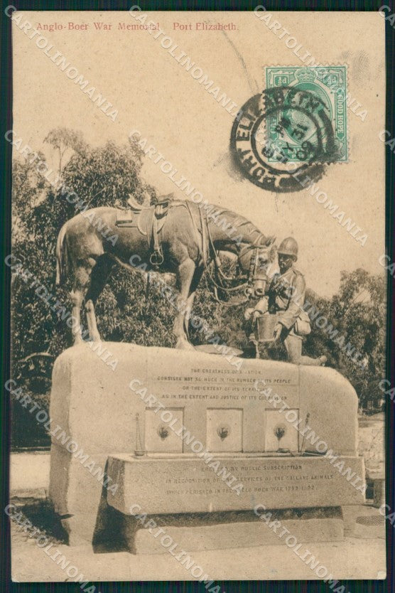 South Africa Port Elizabeth Anglo Boer War TEAR CORNER CREASE postcard XC1296 – fronte