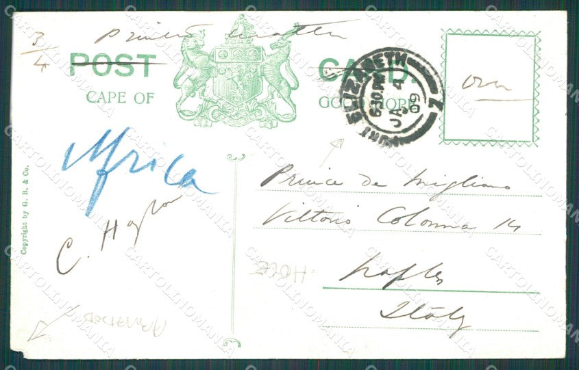 South Africa Port Elizabeth HOLE ABRADED postcard XC1300 – retro