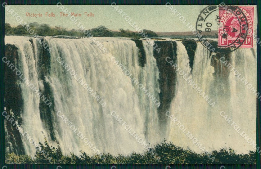 Africa Victoria Falls Zimbabwe Zambia postcard XC1314 – fronte