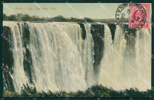 Africa Victoria Falls Zimbabwe Zambia postcard XC1314 – fronte