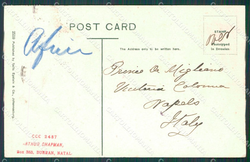 Africa Victoria Falls Zimbabwe Zambia postcard XC1314 – retro
