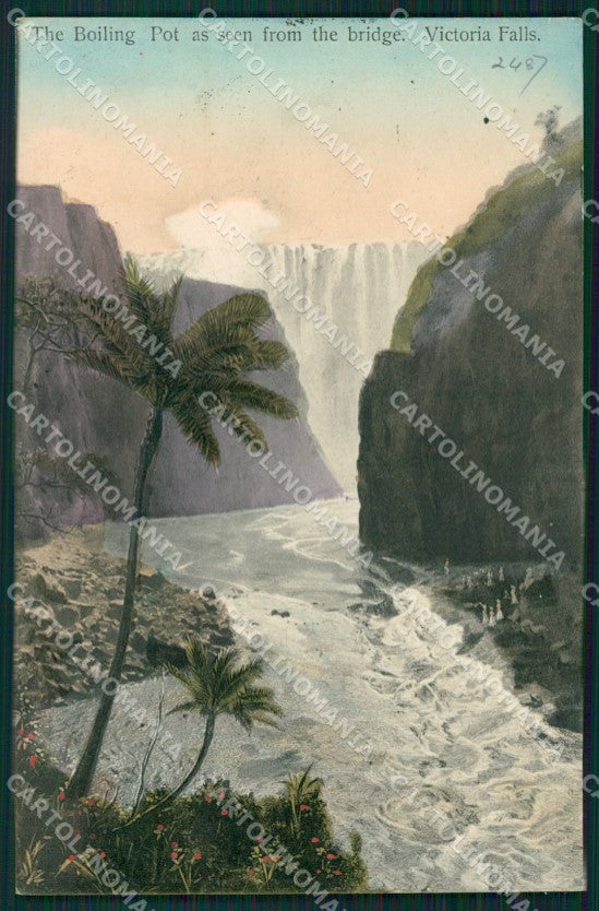Africa Victoria Falls Zimbabwe Zambia postcard XC1317 – fronte