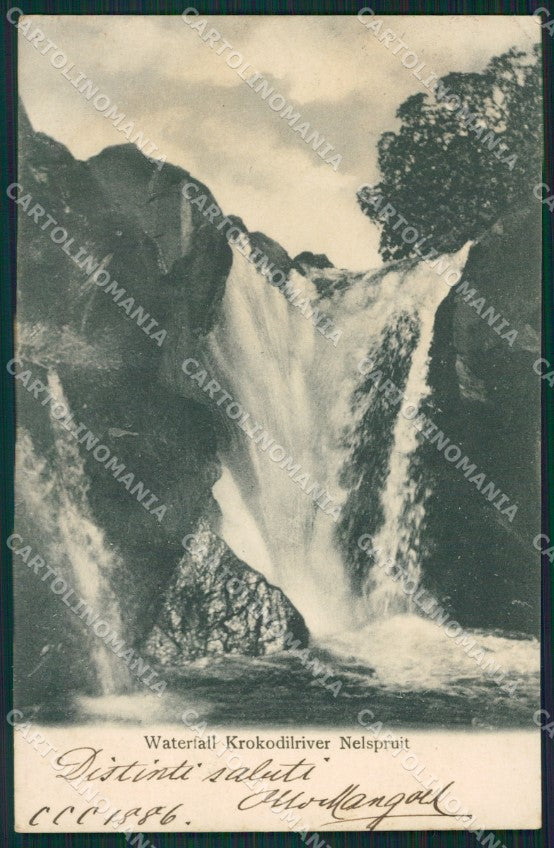 Africa Victoria Falls Zimbabwe Zambia postcard XC1320 – fronte