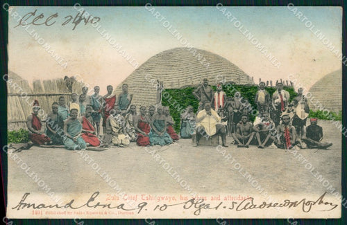 Africa Durban Ethnic Zulu postcard XC1325 – fronte