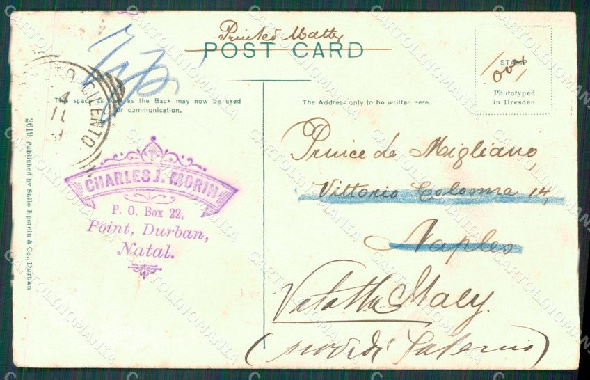 South Africa Durban Soldiers ABRADED postcard XC1326 – retro