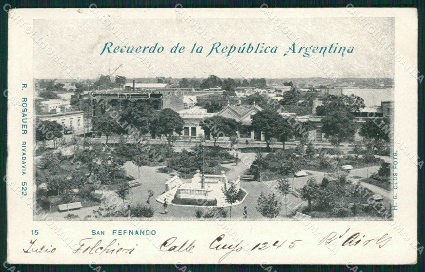 Argentina San Fernando postcard XC1786 – fronte