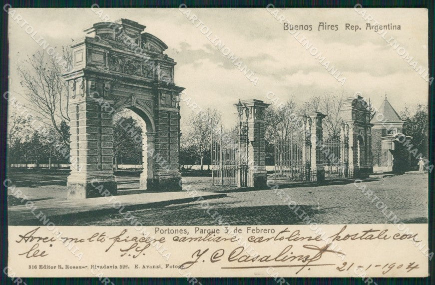 Argentina Buenos Aires CREASES postcard XC1788 – fronte