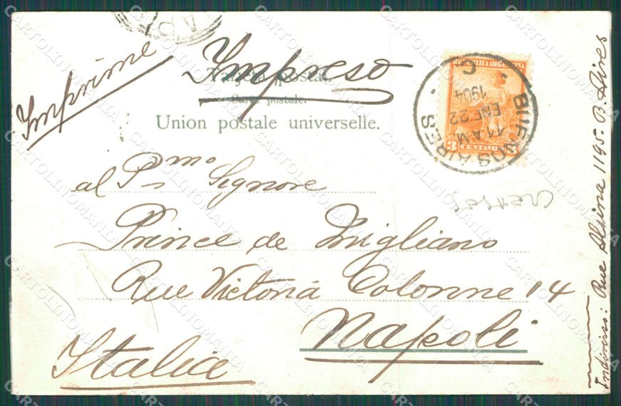 Argentina Buenos Aires CREASES postcard XC1788 – retro