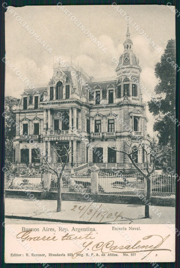 Argentina Buenos Aires ABRADED postcard XC1789 – fronte