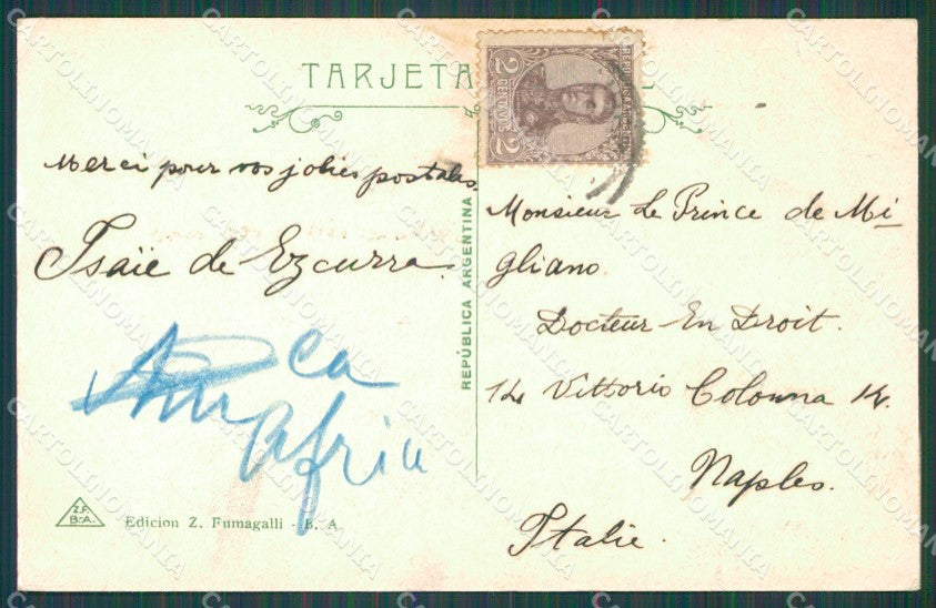 Argentina Buenos Aires Avenida Callao postcard XC1790 – retro