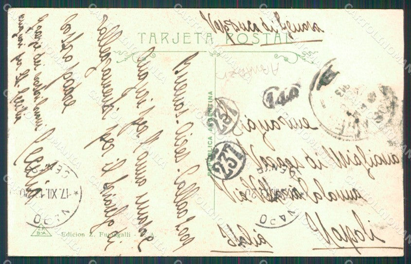 Argentina Buenos Aires Plaza Colon ABRADED postcard XC1794 – retro
