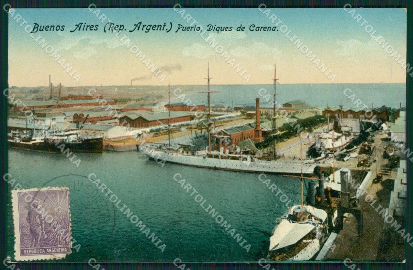 Argentina Buenos Aires Puerto postcard XC1795 – fronte