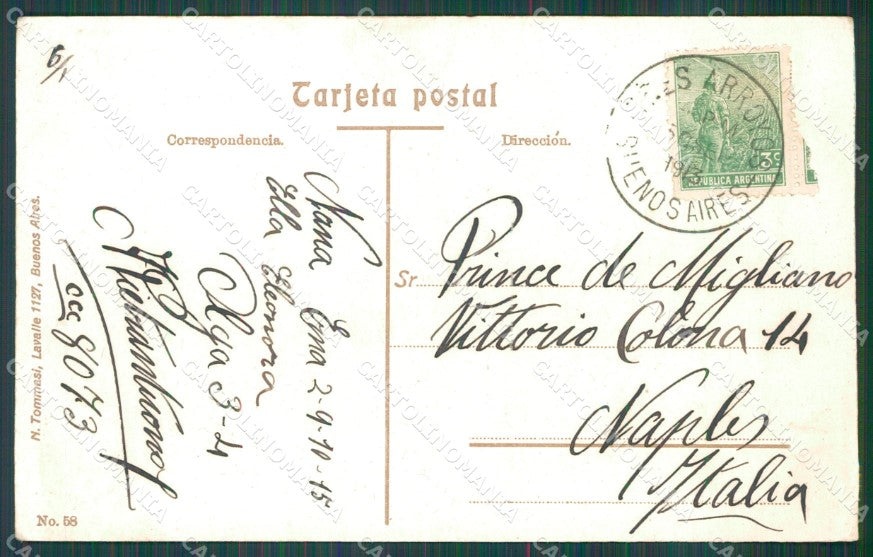 Argentina Buenos Aires postcard XC1803 – retro