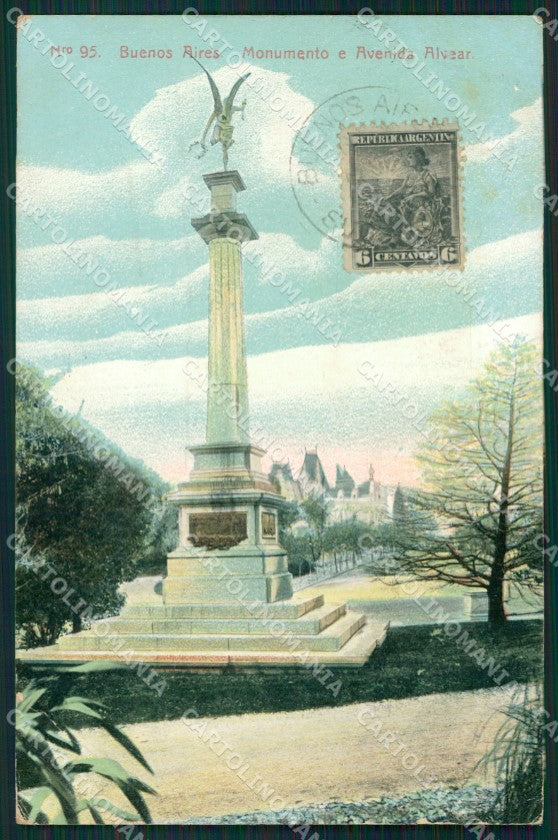 Argentina Buenos Aires CORNER CREASE postcard XC1811 – fronte