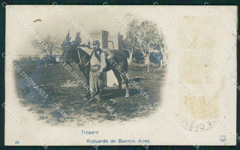 Argentina Buenos Aires Tropero Real Photo postcard XC1819 – fronte