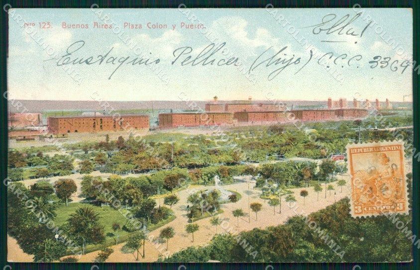 Argentina Buenos Aires CORNER CREASE postcard XC1820 – fronte