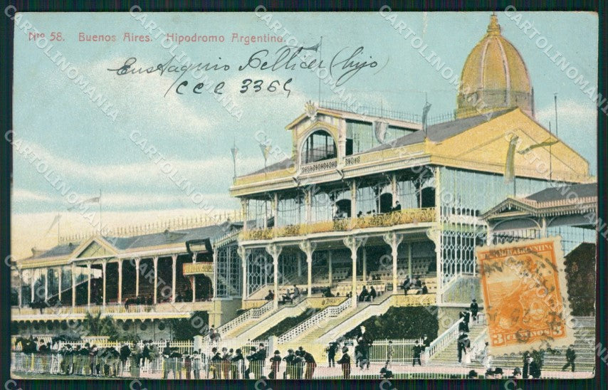 Argentina Buenos Aires Hipodromo postcard XC1849 – fronte