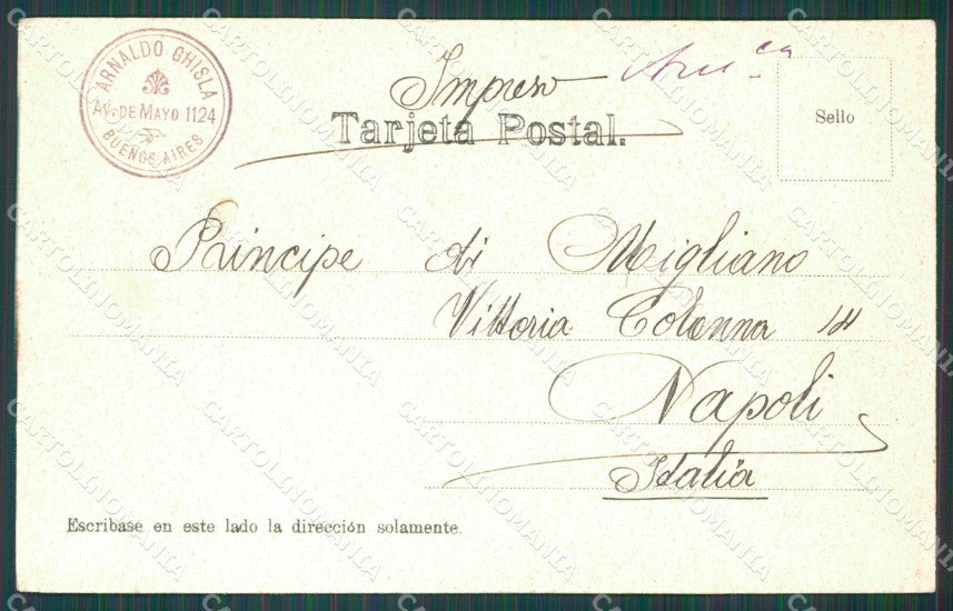 Argentina Buenos Aires Avenida de Mayo postcard XC1851 – retro