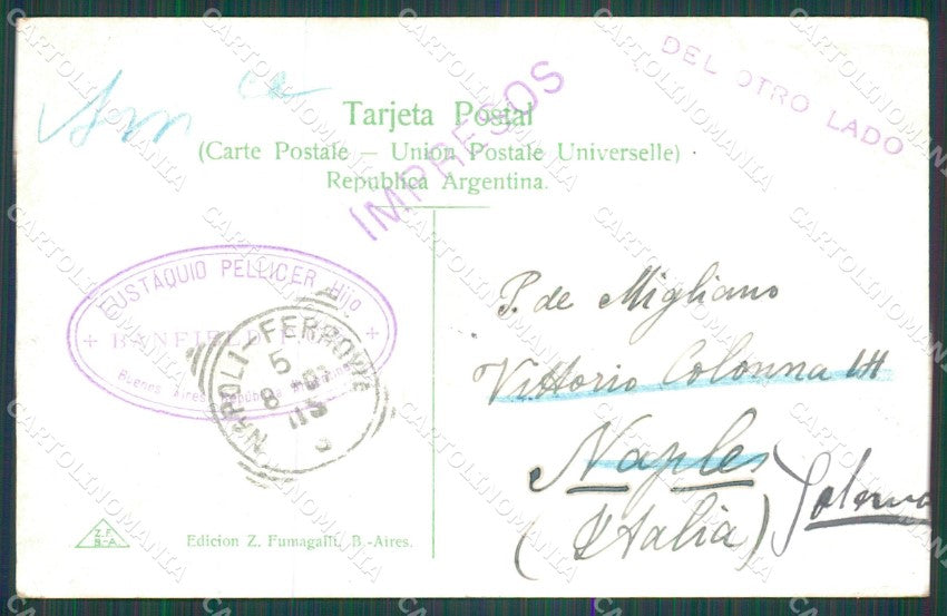 Argentina Buenos Aires Paseo de Julio postcard XC1858 – retro