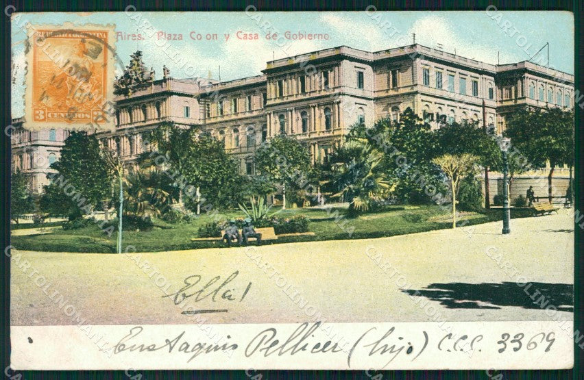 Argentina Buenos Aires CORNER CREASE postcard XC1861 – fronte