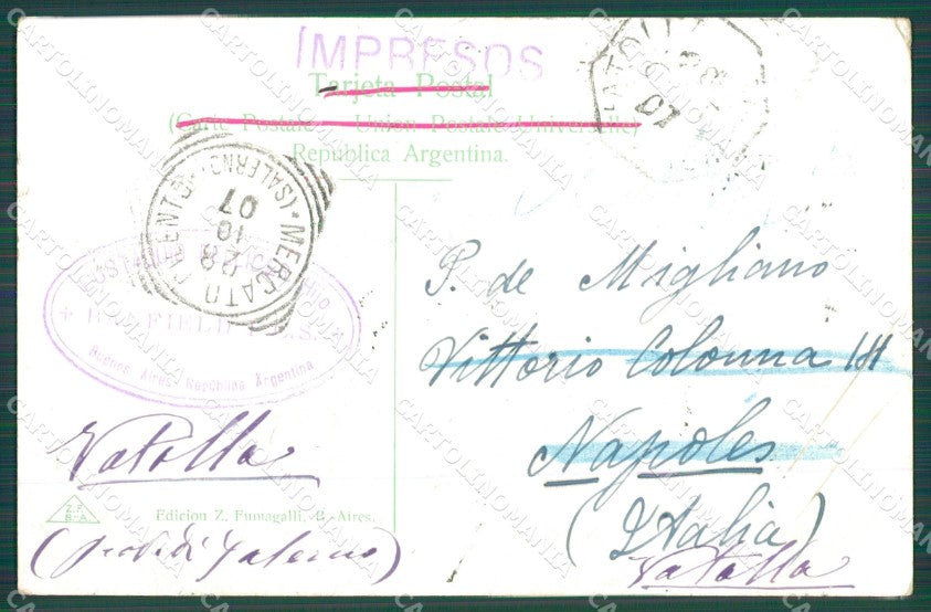 Argentina Buenos Aires TEARS postcard XC1866 – retro