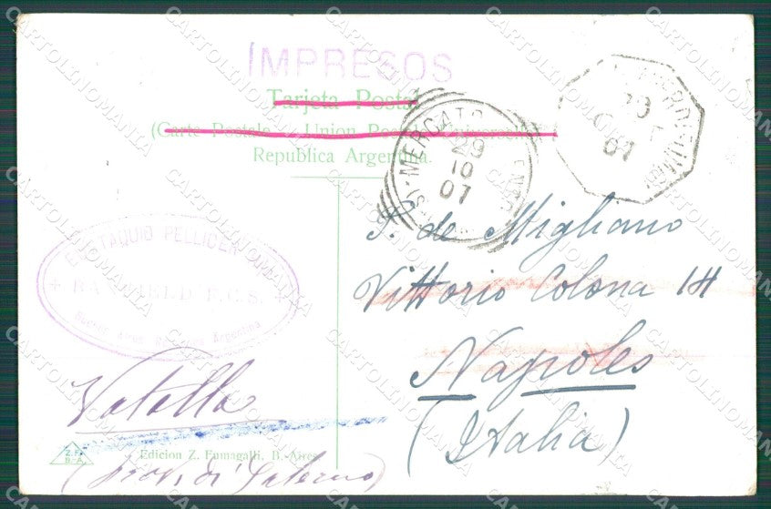 Argentina Buenos Aires postcard XC1867 – retro