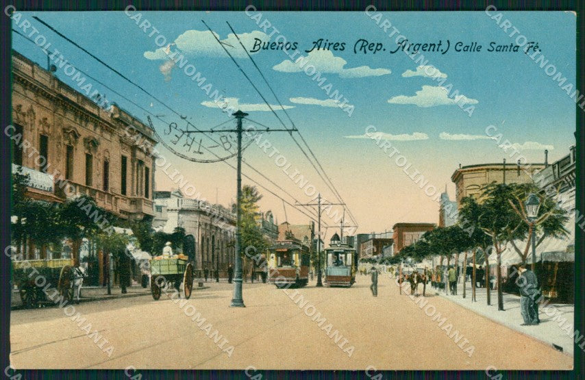 Argentina Buenos Aires Calle Santa FŠ postcard XC1869 – fronte
