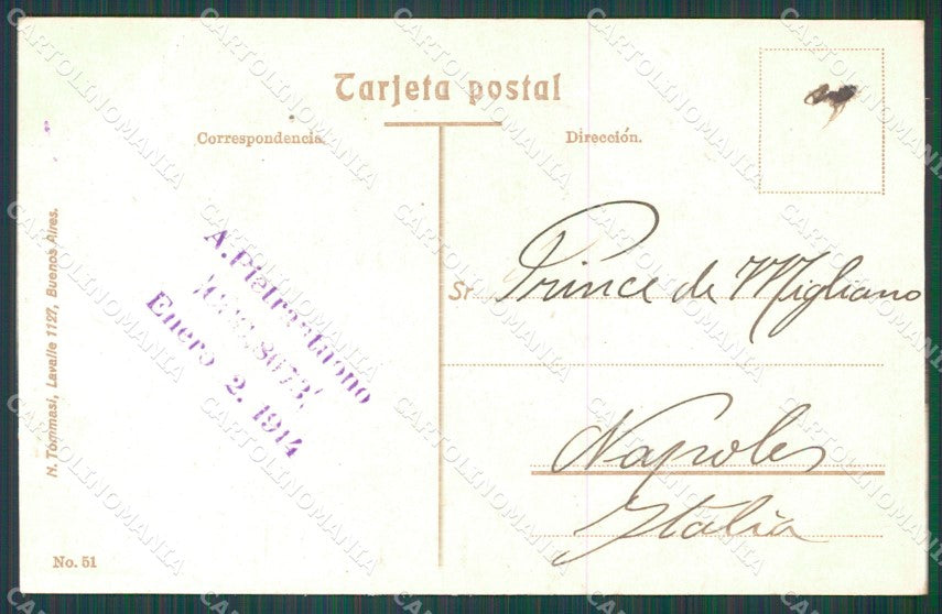 Argentina Buenos Aires Calle Santa FŠ postcard XC1869 – retro