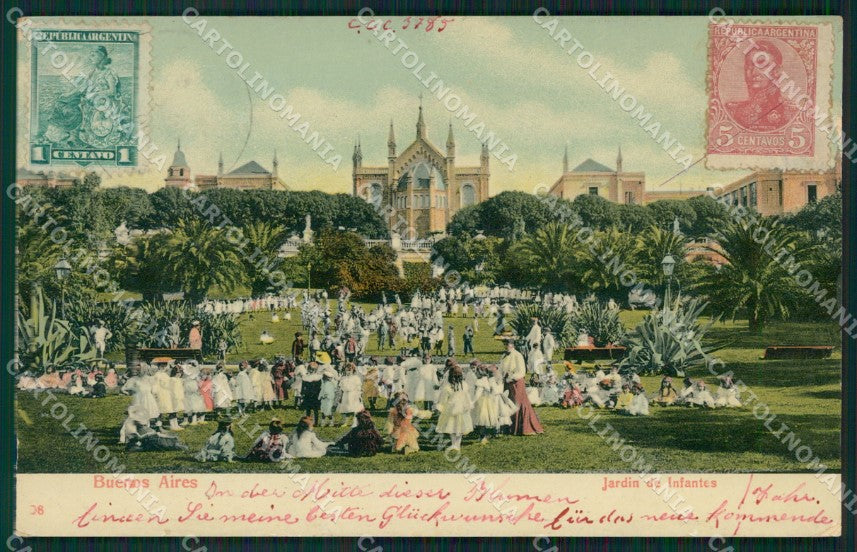 Argentina Buenos Aires CREASES postcard XC1880 – fronte