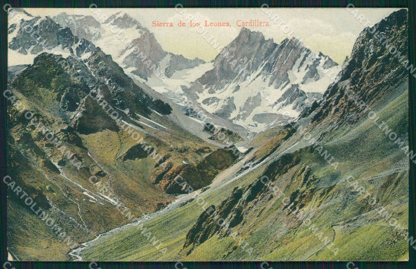 Argentina Sierra de los Leones Cordillera postcard XC1886 – fronte