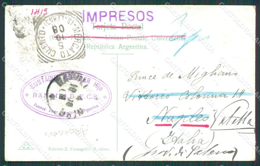 Argentina Ethnic ABRADED postcard XC1889 – retro