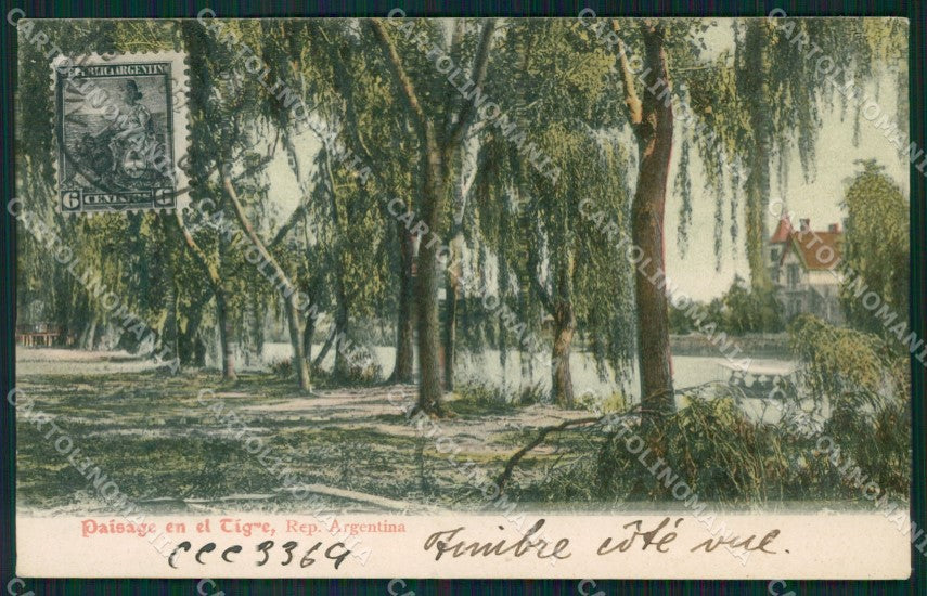 Argentina Tigre Rio Lujan postcard XC1910 – fronte