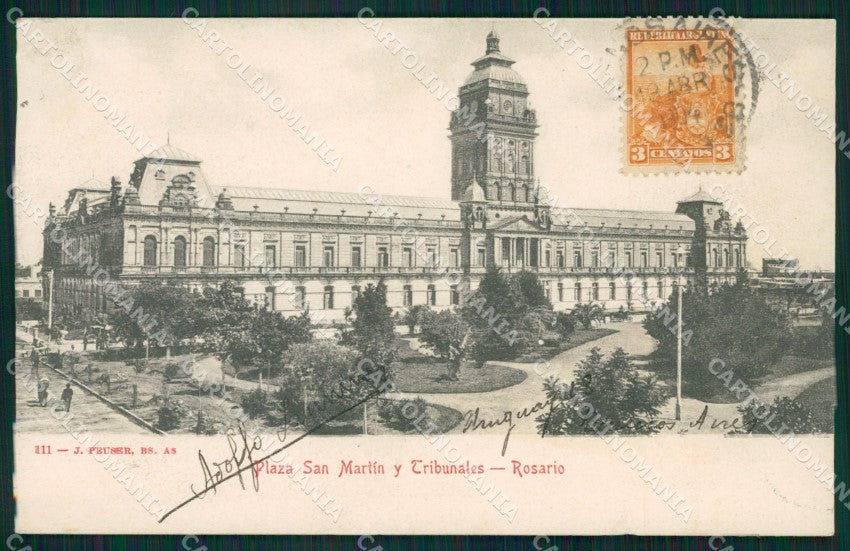 Argentina Rosario CORNER CREASE postcard XC1917 – fronte