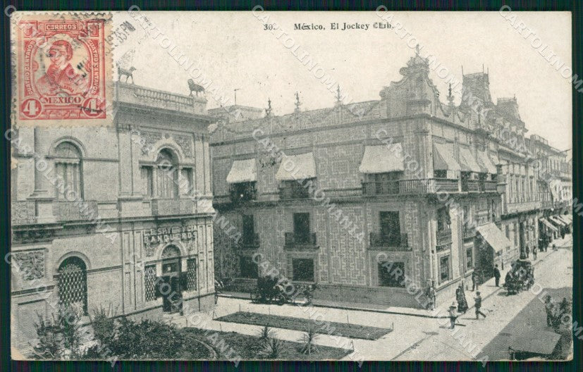 Mexico El Jockey Club postcard XC1925 – fronte