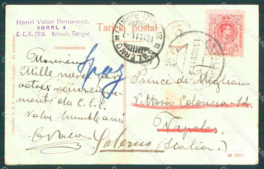 Spagna Espana Valencia Comunidad Valenciana tarjeta postal postcard XC1933 – retro