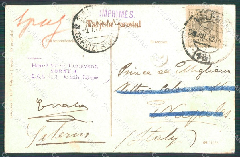 Spagna Espana Valencia Comunidad Valenciana tarjeta postal postcard XC1934 – retro