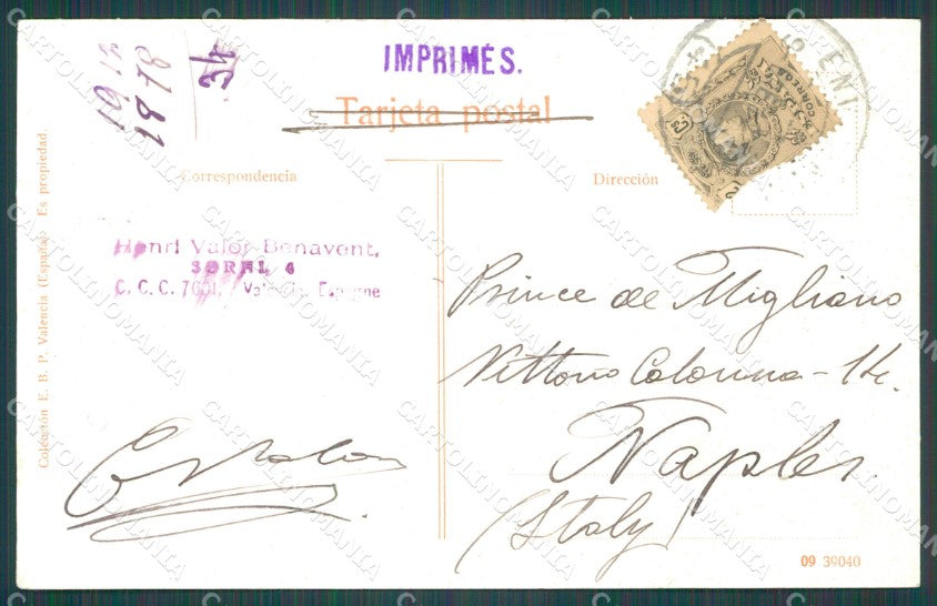 Spagna Espana Valencia Comunidad Valenciana tarjeta postal postcard XC1949 – retro