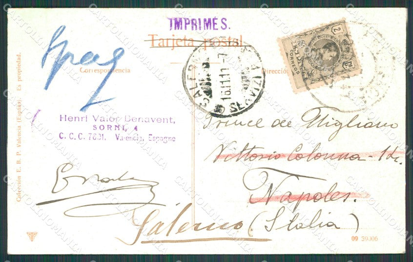 Spagna Espana Valencia Comunidad Valenciana tarjeta postal postcard XC1952 – retro
