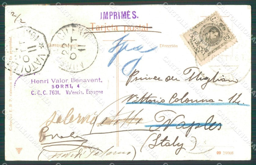 Spagna Espana Valencia Comunidad Valenciana tarjeta postal postcard XC1960 – retro